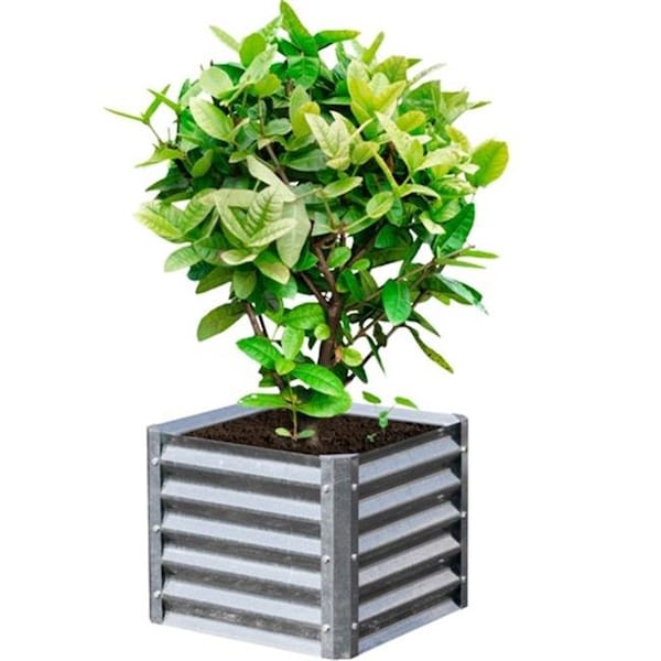 Earthmark EarthMark MGB-H041 Alto Series 22 x 22 x 17 in. Square Galvanized Metal Planter MGB-H041 - main
